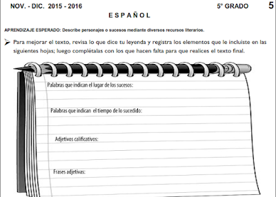 Material Didáctico de Apoyo para Quinto Grado de Primaria Bimestre 2 2015