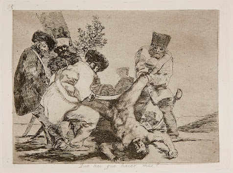 Imagen: Los desastres de la guerra, n.º 33, «¿Qué hay que hacer más?» (1810-1815).