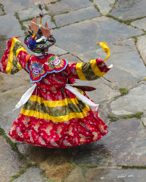 Dancer at village festival, Ura valley, Bhutan (www.milind-sathe.com)