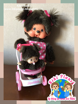 kiki monchhichi poussette maman bébé strollerbebichhichi mum