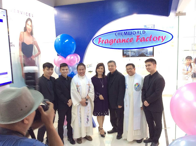 May 13, I attended the back-to-back Blessing and Grand Opening of Chemworld Fragrance Factory and SkinStation at the 3rd level, Digital Exchange, in Glorietta 3, Makati, Philippines.