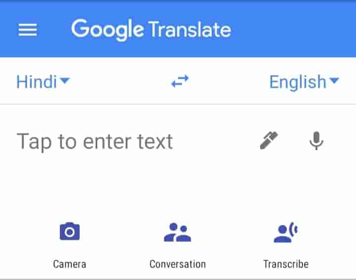 Google translate dashboard