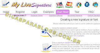 Criar assinatura personalizada