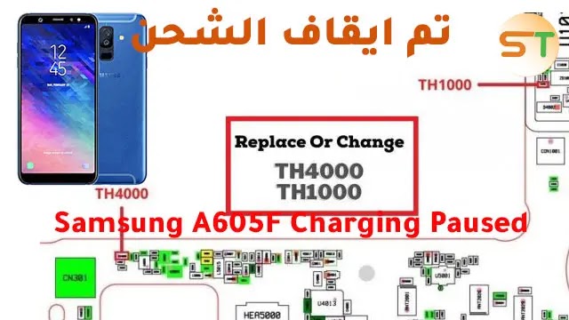 Samsung A605F Charging Paused Problem