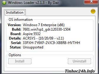 Windows Loader v.2.1.3