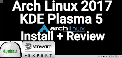 Arch Linux 2017 KDE Plasma 5