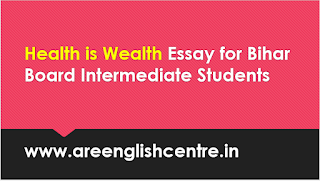 Health is Wealth Essay for Bihar Board Intermediate Students