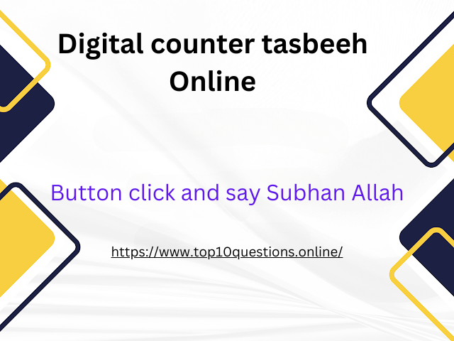 Digital counter tasbeeh Online 2024