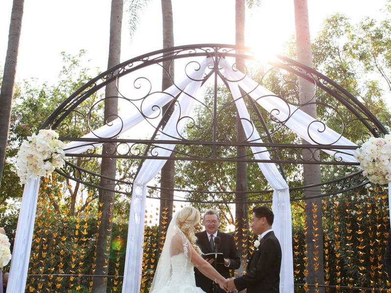 Japanese paper cranes wedding