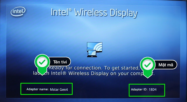 Cách chiếu màn hình laptop lên tivi bằng Wifi Display