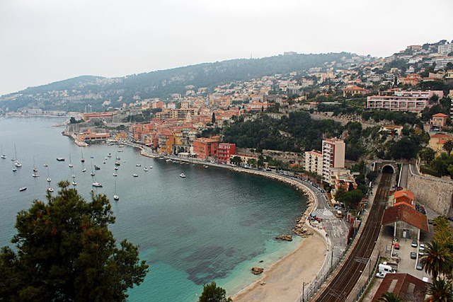 coastal main road in Monaco, France