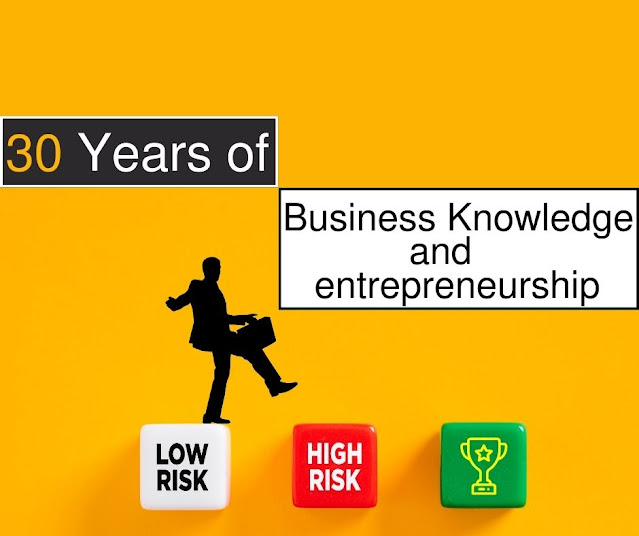 30 Years of Business Knowledge and entrepreneurship into one article