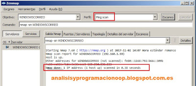 ping scan con Zenmap