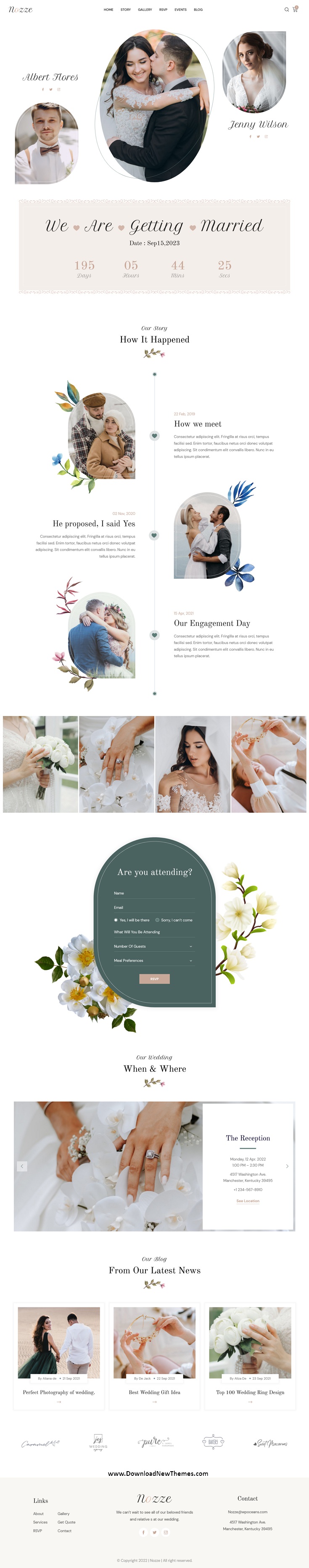 Nozze - Wedding & Planner HTML5 Template Review