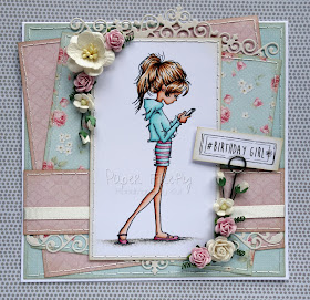 Girly vintage card featuring Jasmine phone from LOTV