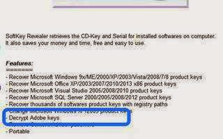 SoftKey Revealer Aktifkan Kembali Serial Software yang Telah Terpakai