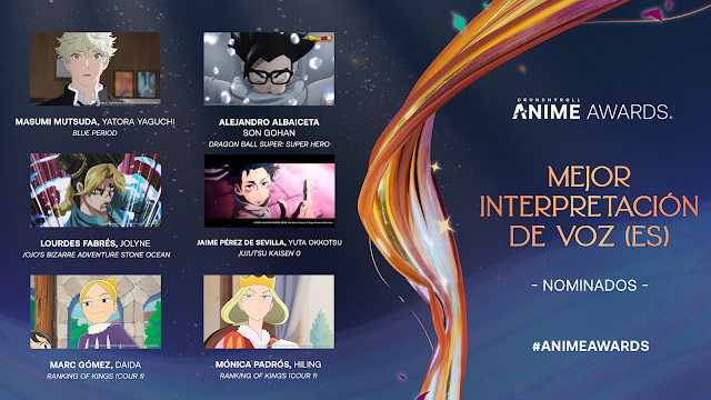 los nominados a la séptima edición de los Crunchyroll Anime Awards