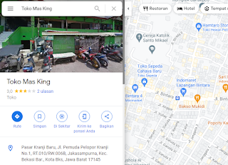 Toko Emas King Kranji - Lihat Lokasi Maps Toko Emas Bekasi