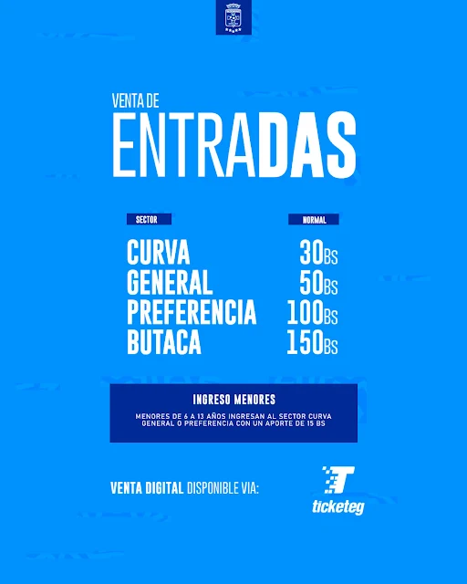 Venta de Entradas Blooming vs Nacional Potosi