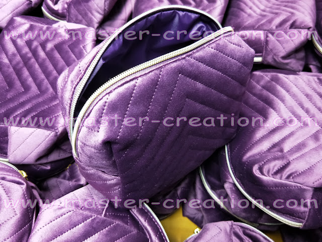 purple beauty bag