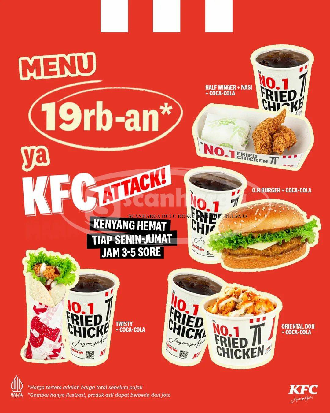 KFC ATTACK Promo Menu Rp. 19RB-AN*