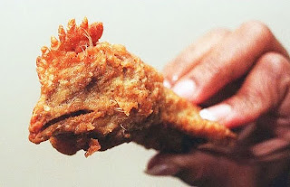 Fried chicken head