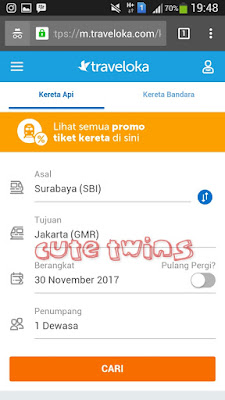 memesan tiket kereta traveloka