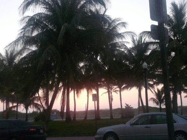 promenade sur Ocean Drive Miami