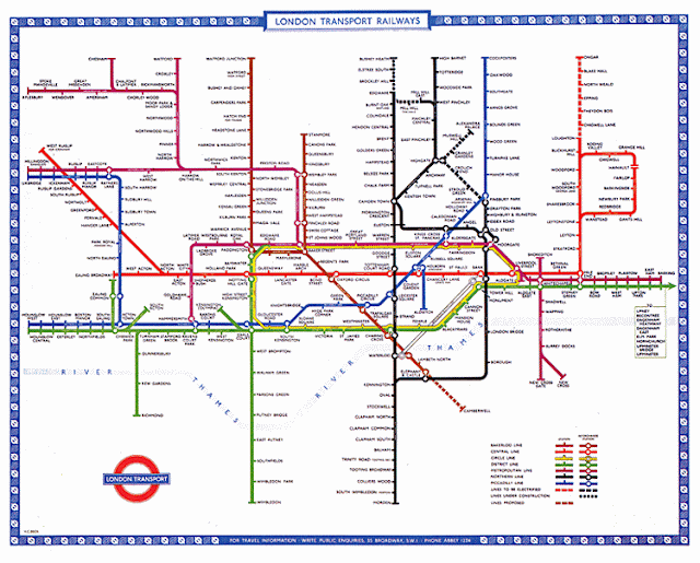 London Underground Metropolitan Map