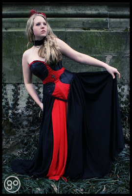 Juila Victorian Gothic Vampire Wedding Dress | Handmade Victorian