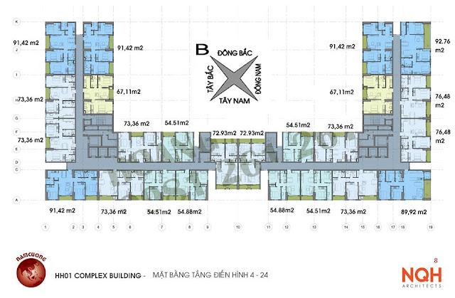 Sơ đồ thiết kế chung cư Anland