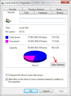 disk cleanup window