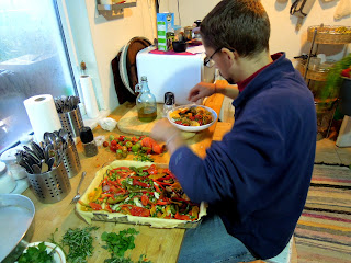 garden vegetable tart 