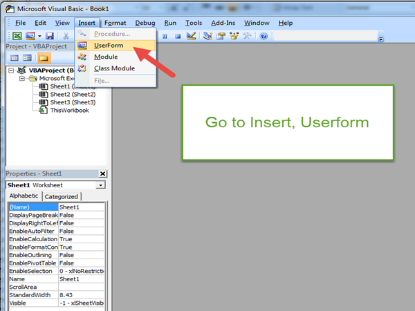 How to Create Simple User Form in Microsoft Excel