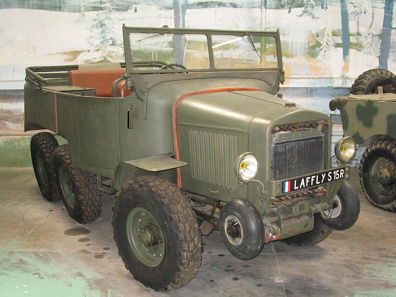 The Laffly S15 trucks were designed to haul guns and ammunition