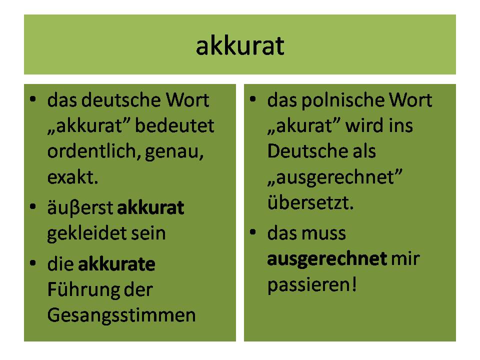 PPT - False Friends Falsche Freunde German / English PowerPoint  Presentation - ID:3601938