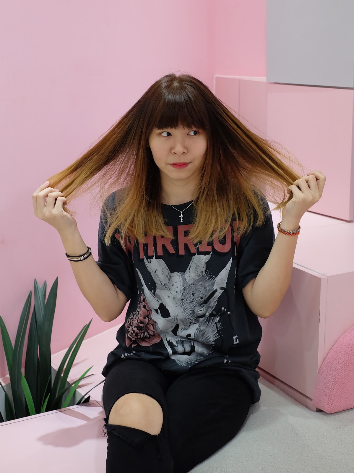 Review Warnain Rambut  di Rumah dengan Garnier Color 