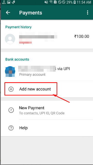 whatsapp payment me bank accounts kaise add kare,how to add bank accounts in whatsapp in hindi