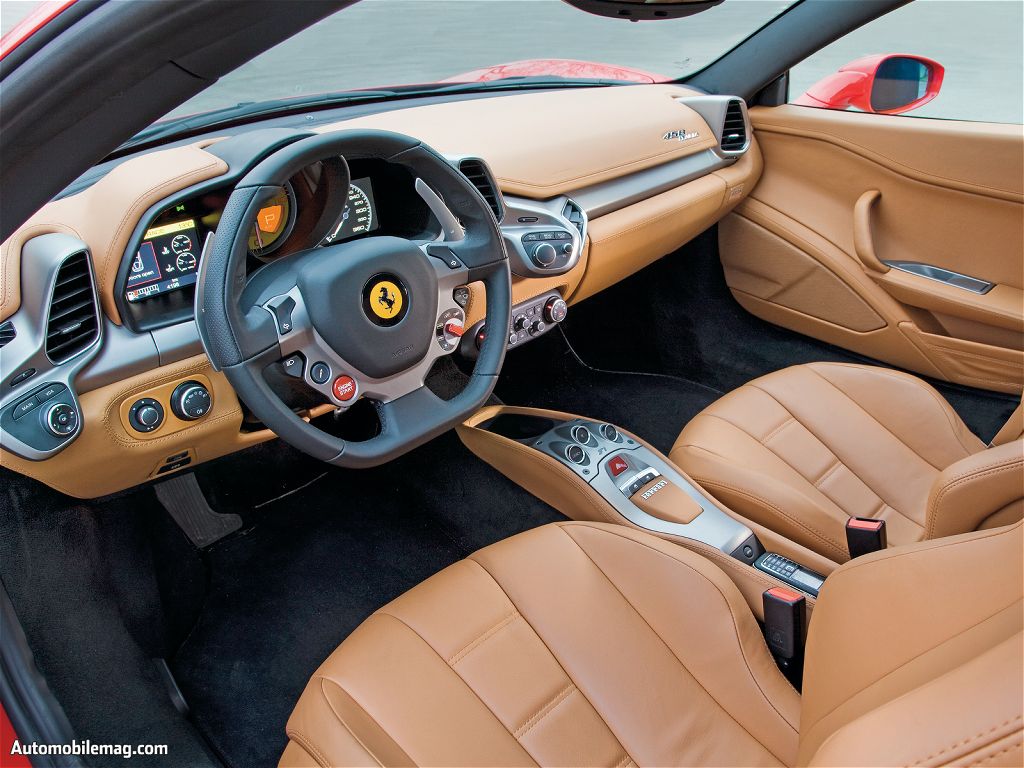 Ferrari 458 interior