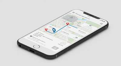 A smartphone screen displaying an AI-powered travel route with safety alerts on a map
