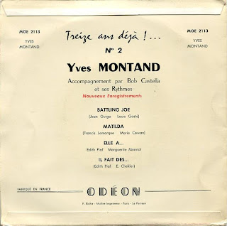 Yves Montand - 13 ans déjà!... No 2 - France - 1957 - Back