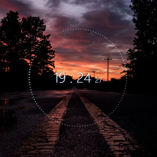 Road (Audio Vizualiser & Digital Clock) Wallpaper Engine