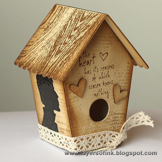 Heart Birdhouse - Layers of ink