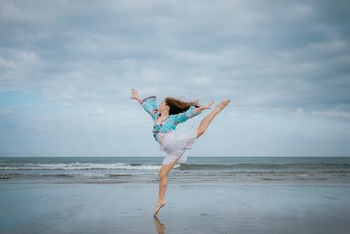 Dancer on the beach