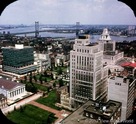 View-Master Philadelphia (A631), Scene 21: Benjamin Franklin Bridge