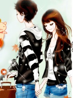  Gambar  Animasi  Korea  I Love You Anime Cinta Sejati Couple  