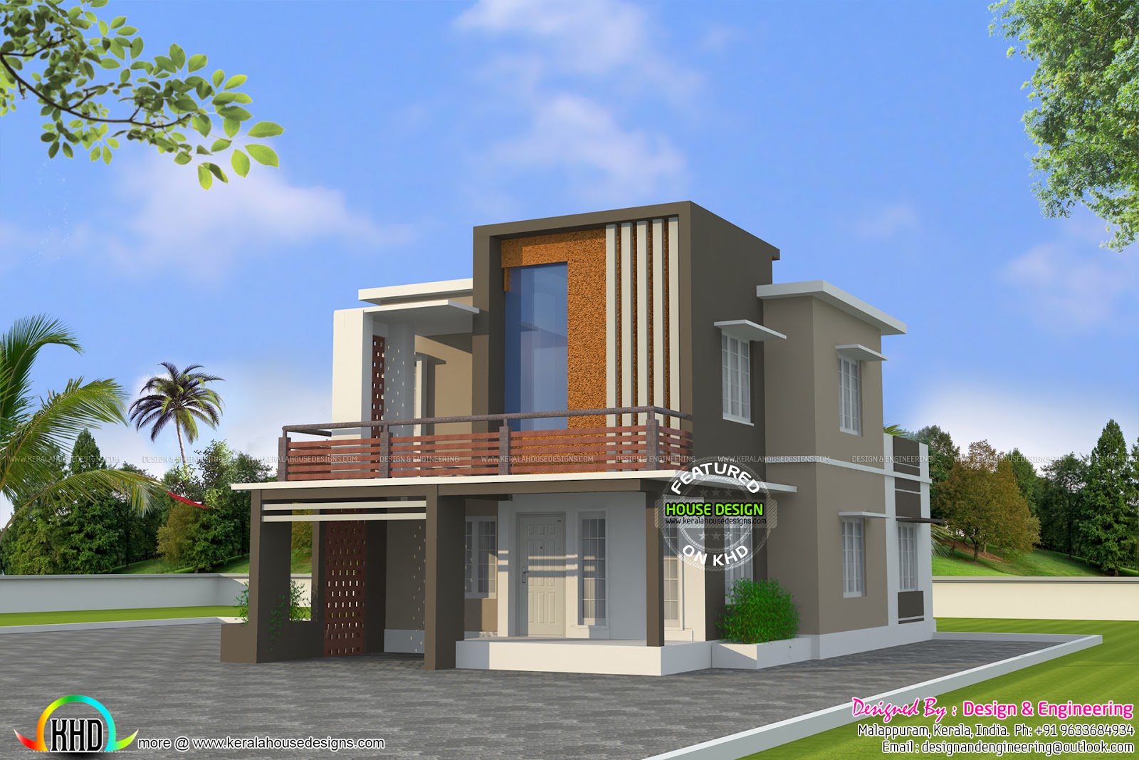  Low  cost  double floor home  plan  Kerala home  design  and 