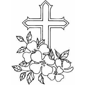 Christmas Cross Coloring Pages