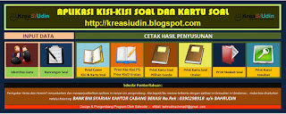 APLIKASI kartu soal, Kisi-Kisi dan Naskah Soal NEW VERSION