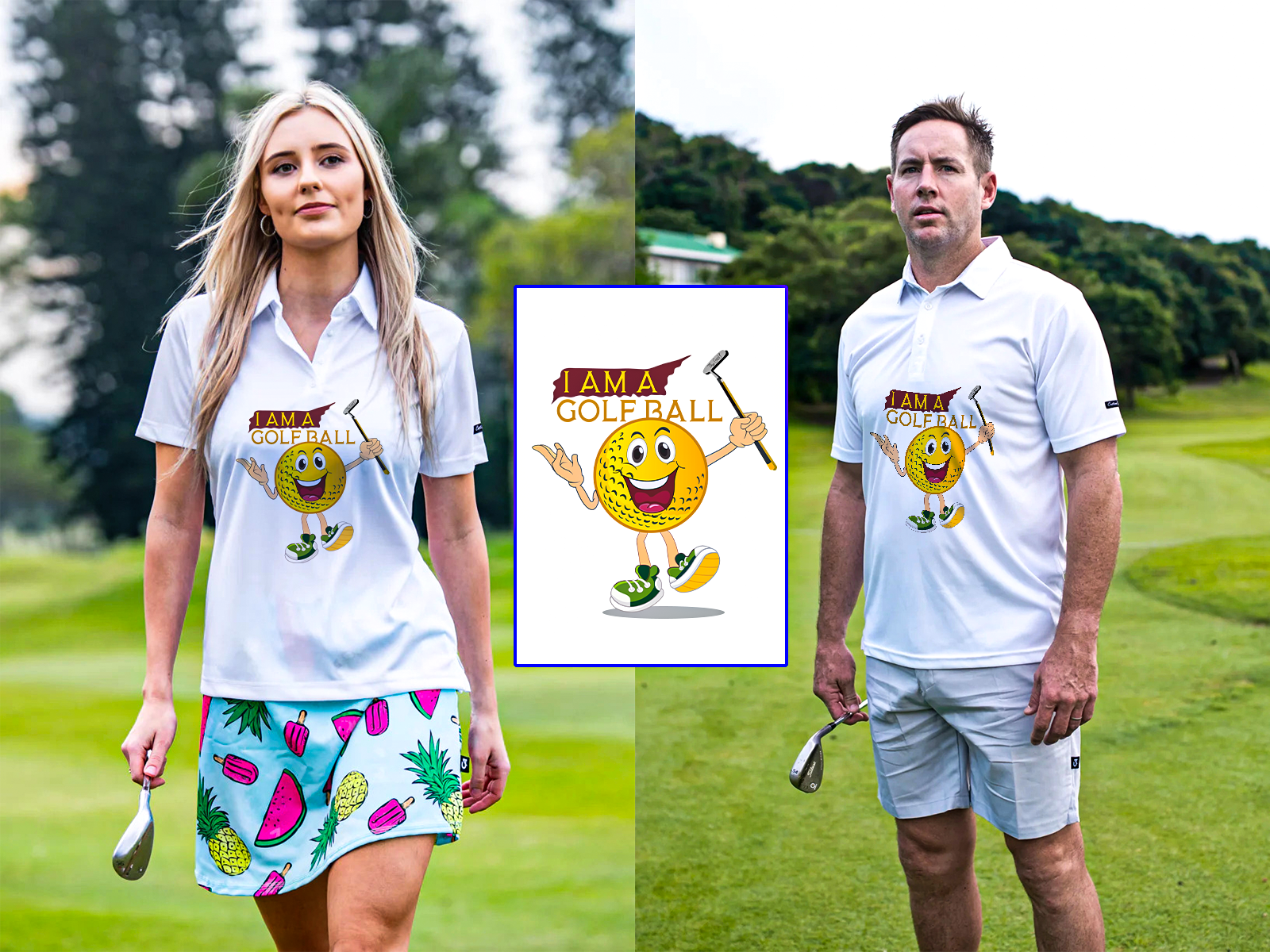 Golf Moscot Tshirt Design